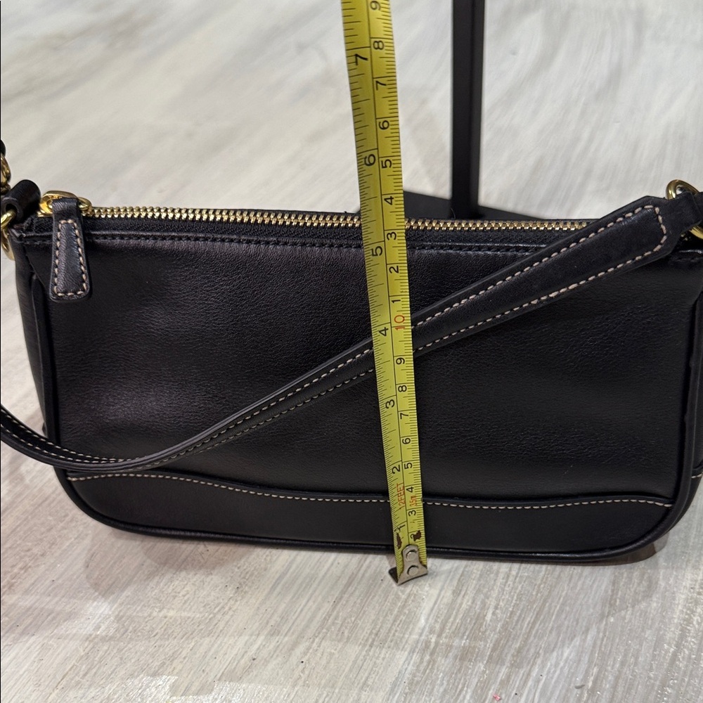 Coach Black Leatherwear Shoulder Bag with Gold Accents-NWOT - Picture 14 of 16